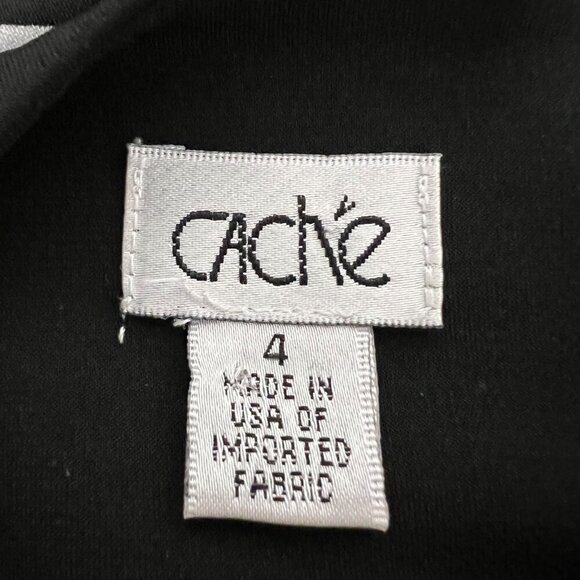 Cache Womens Sleeveless Bubble Dress Black/Multi Size 4 Above Knee Pockets - Picture 6 of 7